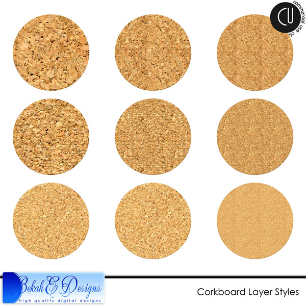 Corkboard Layer Styles